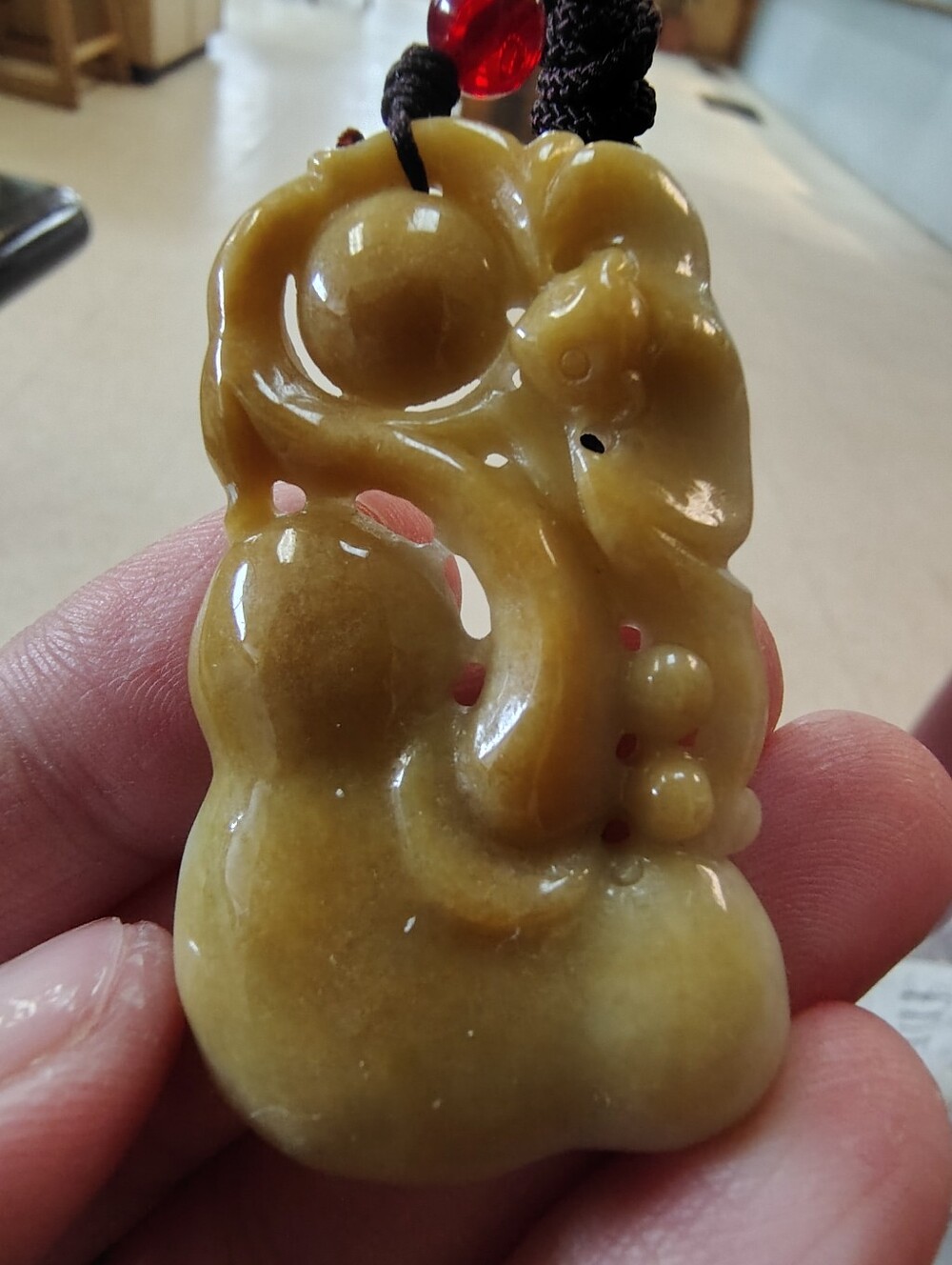 Natural Burmese Jadeite Pendant